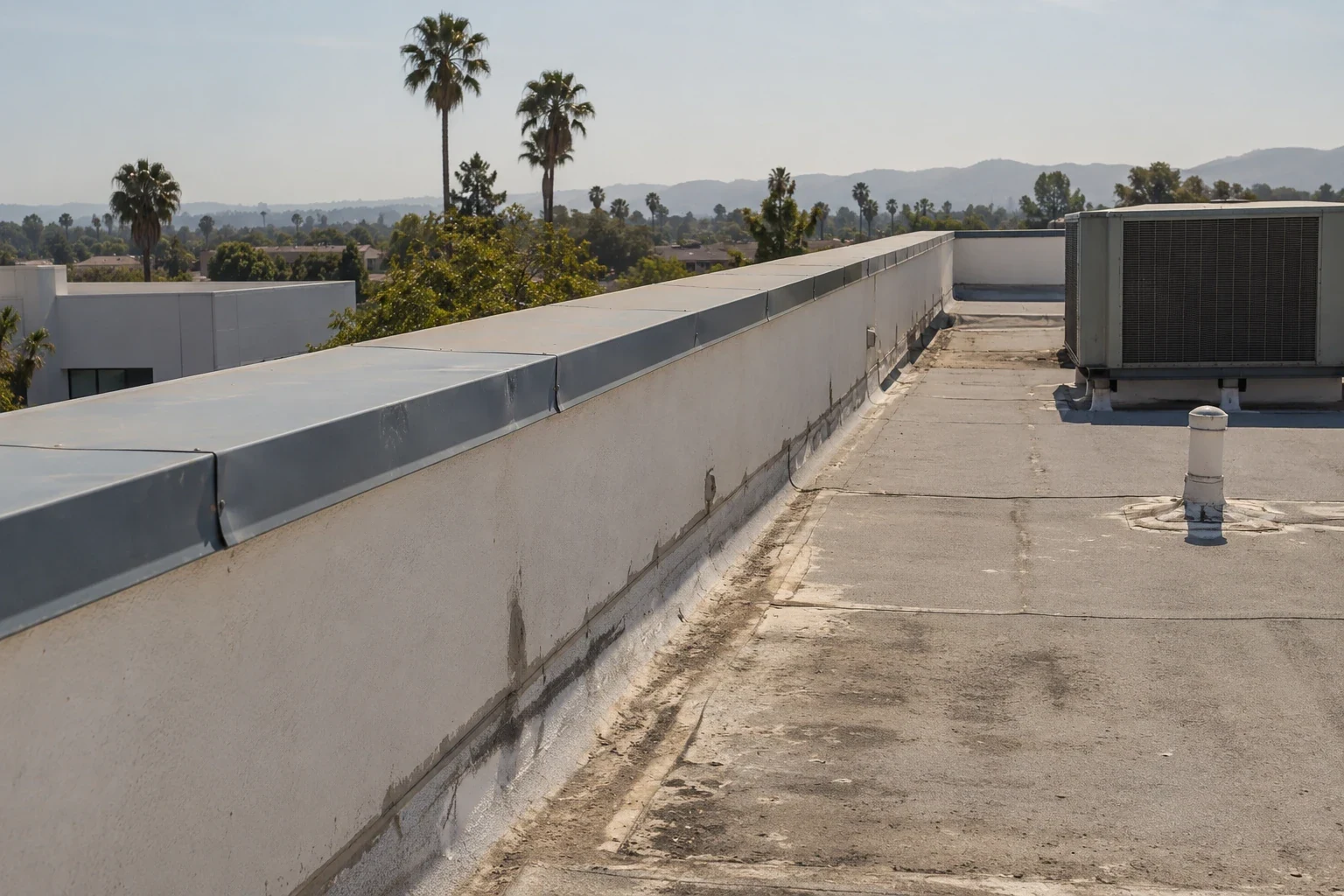 Commercial Roof Edge Metal, Coping and Gutters in Murrieta, CA Commercial Roof Edge Metal, Coping and Gutters in Murrieta, CA
